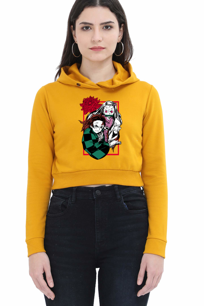 Women's Demon Slayer Crop Hoodies