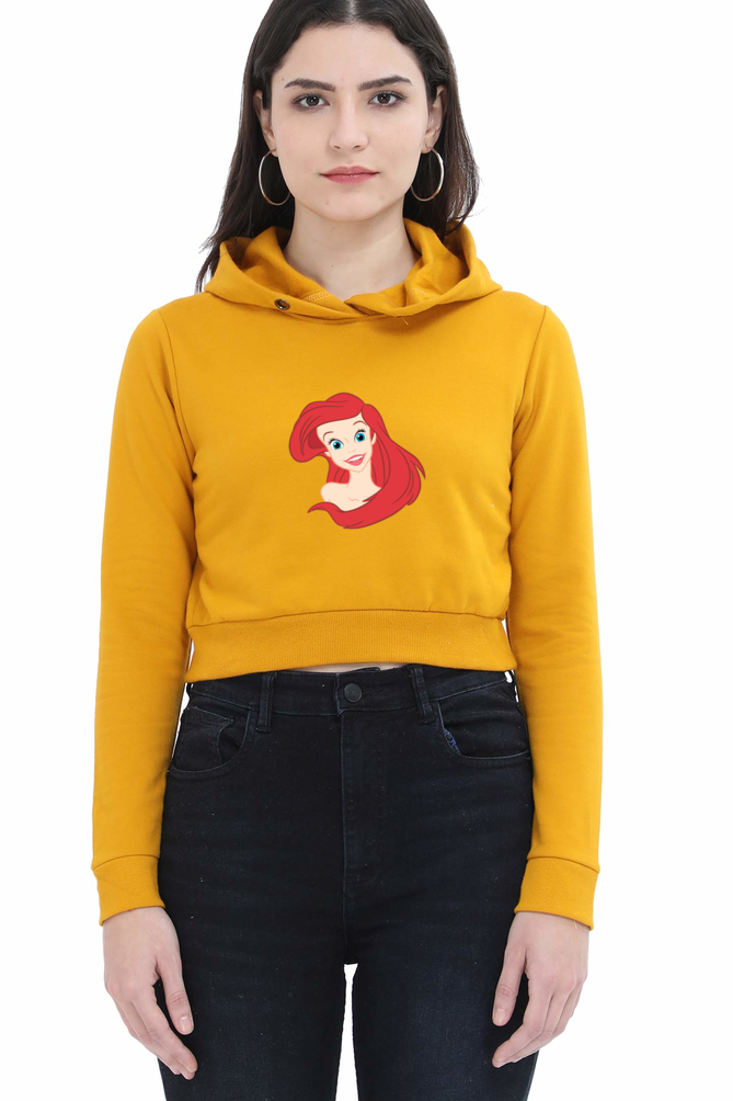 Women's Graphic Print Crop Hoodies