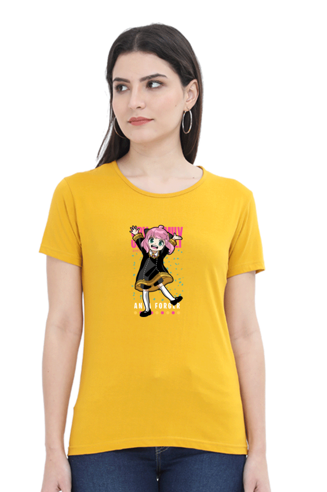 Women's Anya Round Neck Half Sleeve