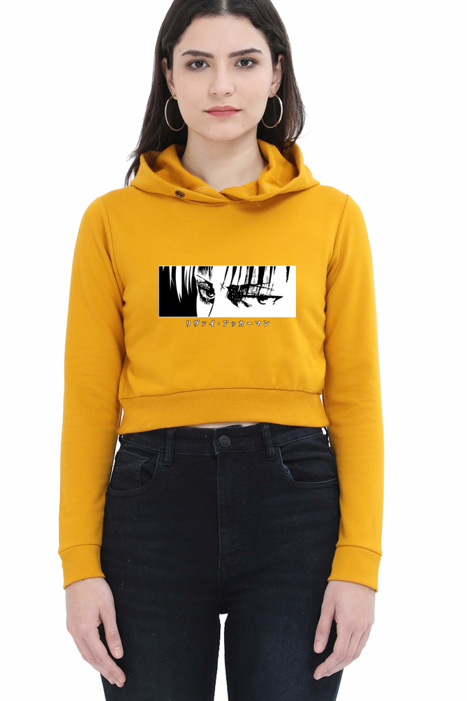 Women's Anime Crop Hoodies