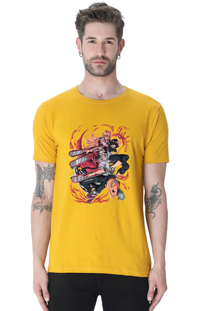 Men's Chainsaw man Half Sleeve T-shirt