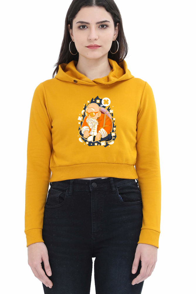 Women's Dragon ball Crop Hoodies