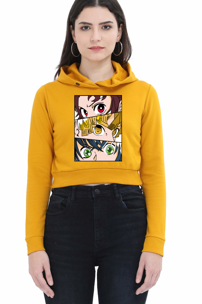 Women's Demon Slayer Crop Hoodies