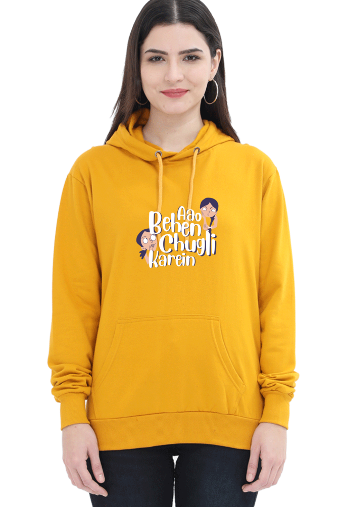Women's Printed Hooded Sweatshirt