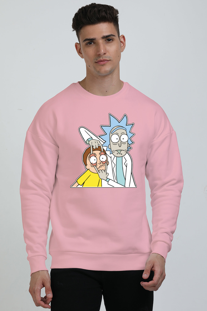 Unisex Rick and Morty Oversized Sweatshirt