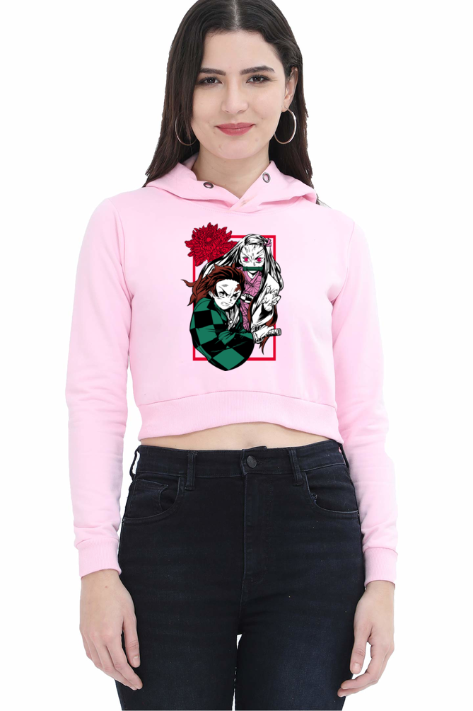 Women's Demon Slayer Crop Hoodies