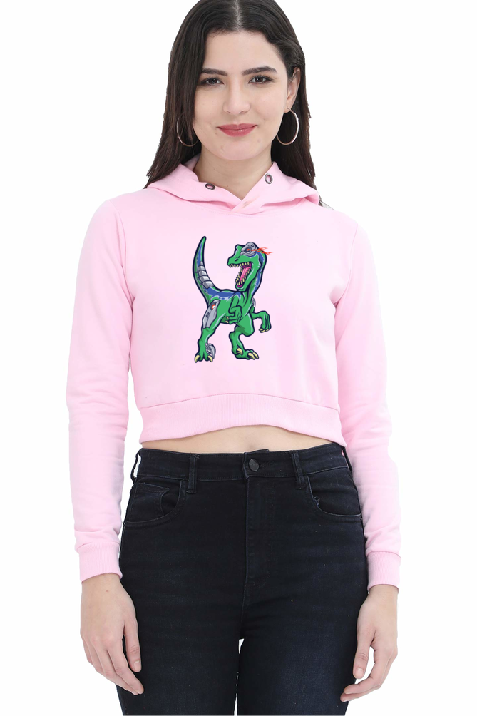 Women's Graphic Print Crop Hoodies