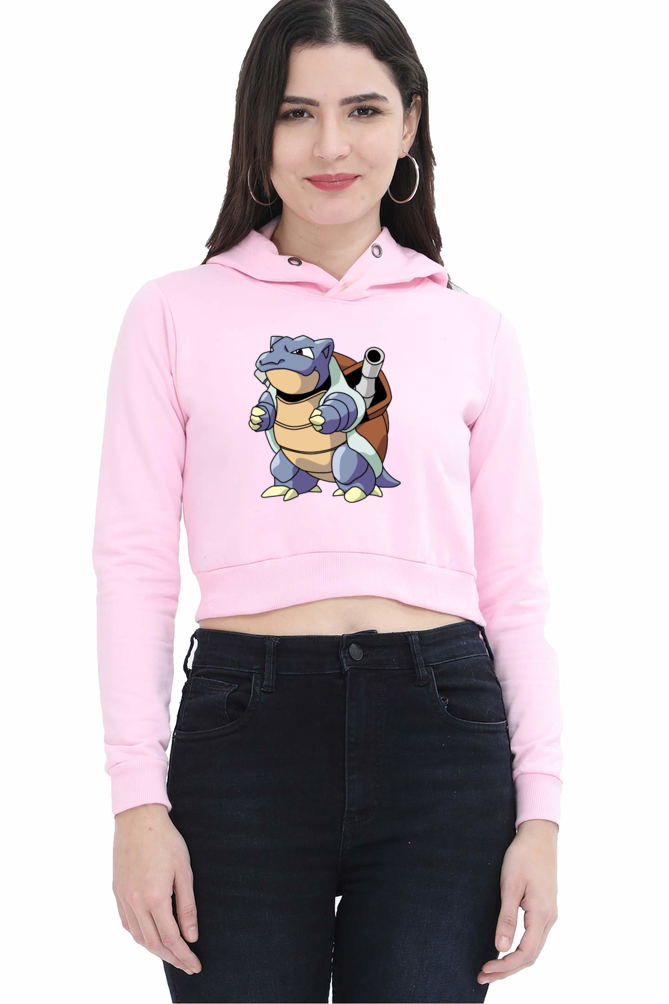 Women's Blastoise Crop Hoodies