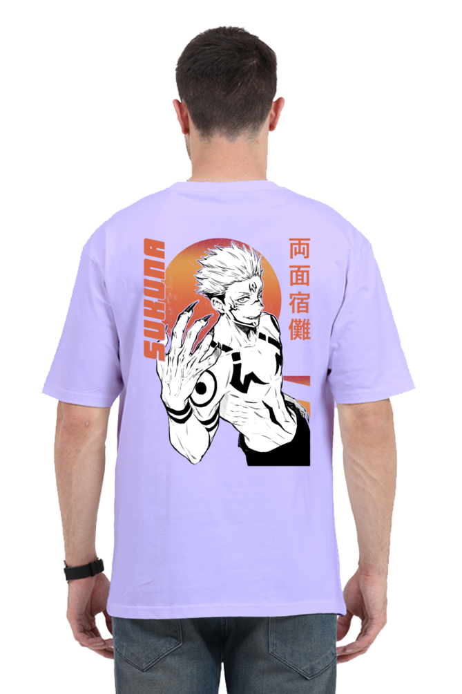 Unisex Lavender Sukuna Oversized T-shirt