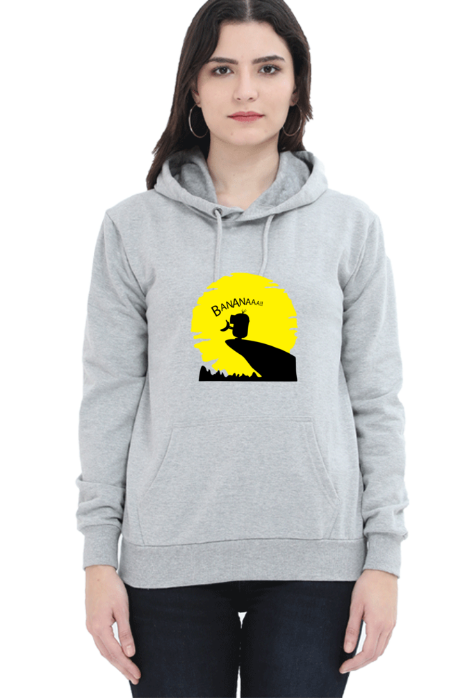 Women's Printed Hooded Sweatshirt