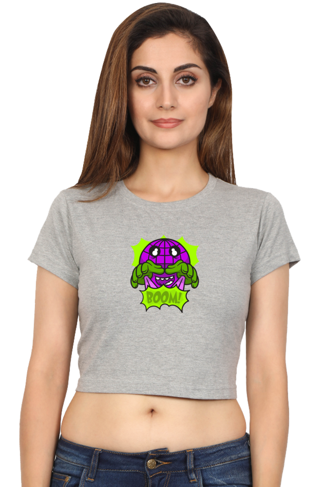 Women's Graphic Printed Crop Top
