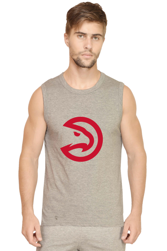 Men's Atlanta Hawks Graphic Printed Sleeveless Tank Top Gym Vest