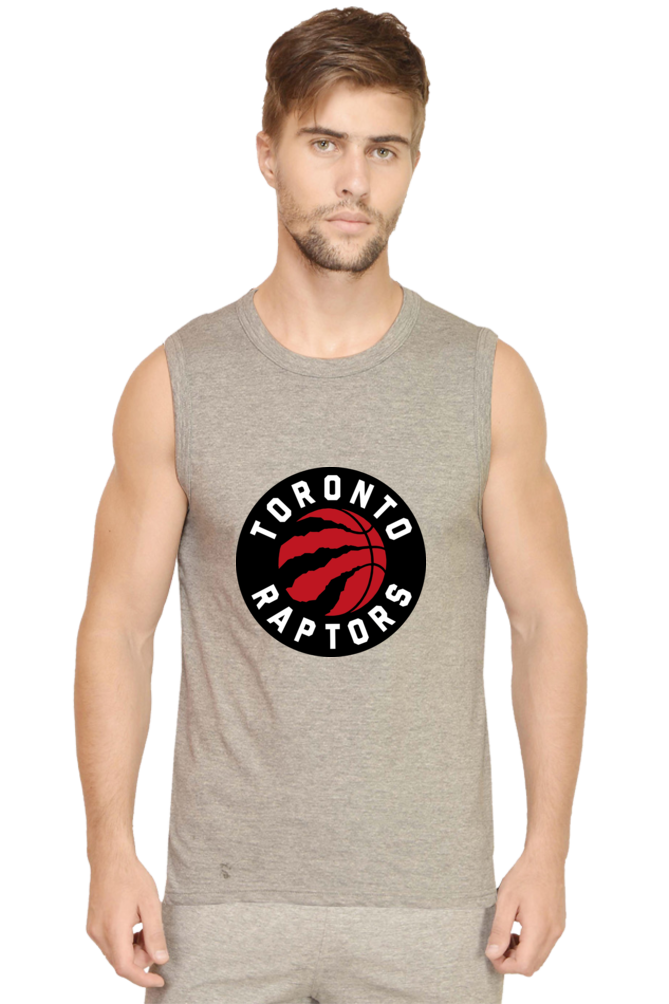 Men's Toronto Raptors Graphic Printed Sleeveless Tank Top Gym Vest