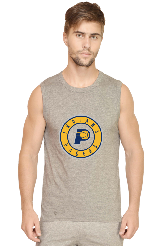 Men's Indiana Pacers Graphic Printed Sleeveless Tank Top Gym Vest