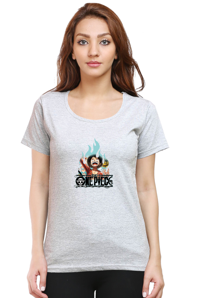 Women's Luffy Round Neck Half Sleeve
