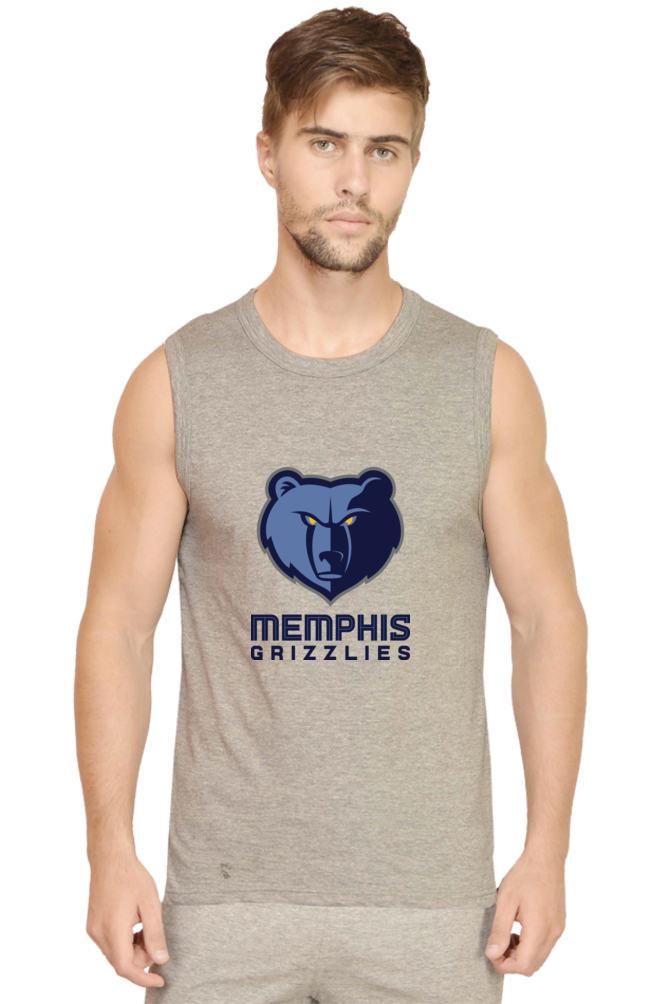 Men's Memphis Grizzlies Graphic Printed Sleeveless Tank Top Gym Vest