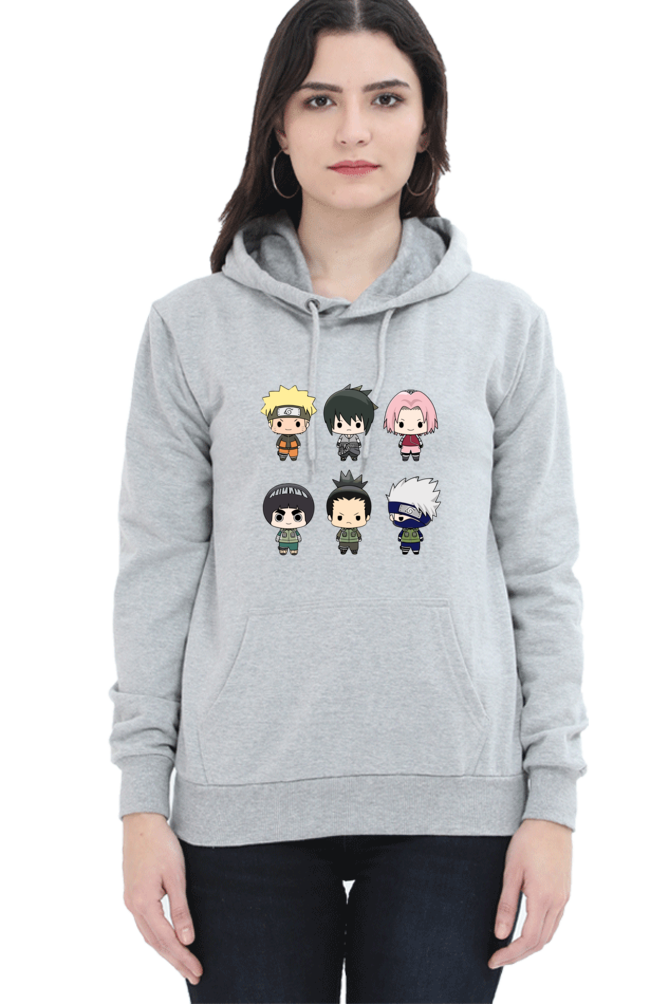 Women's Naruto Printed Hooded Sweatshirt