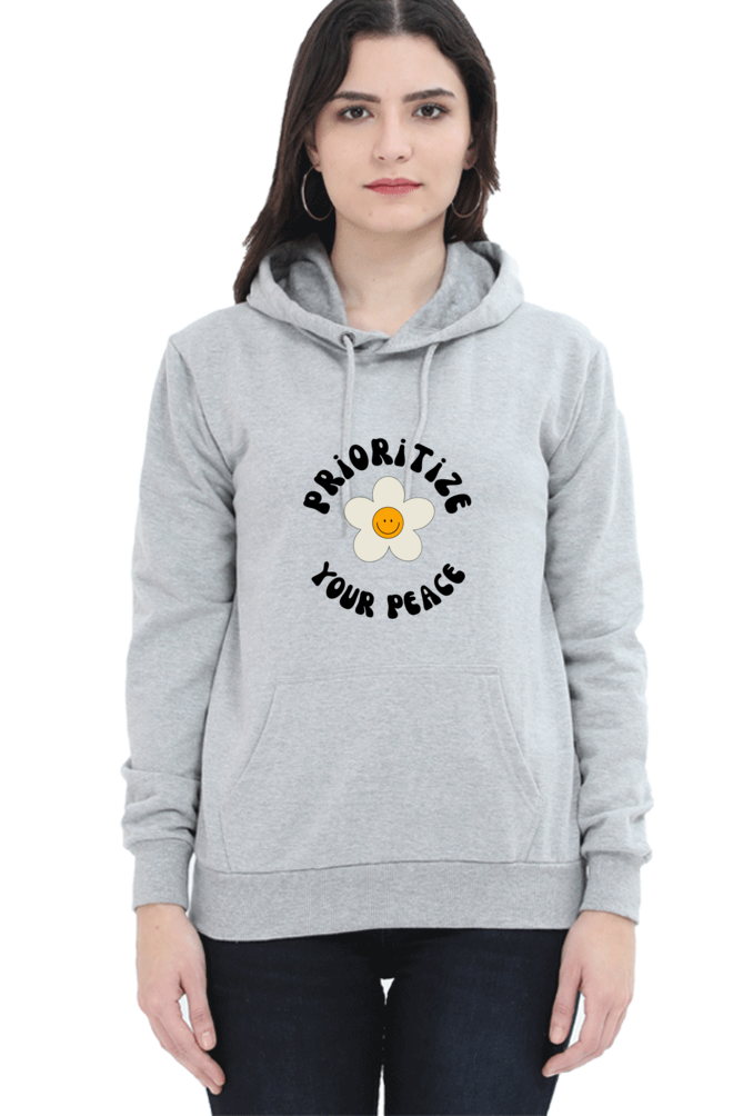 Women's Printed Hooded Sweatshirt