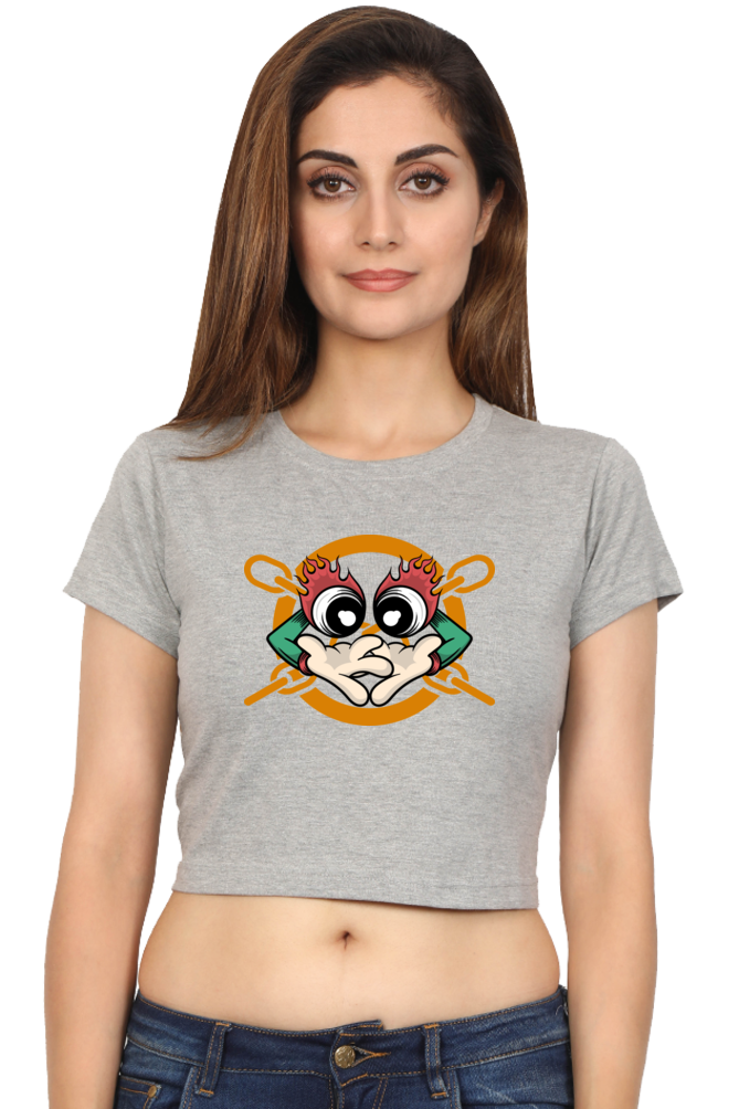 Women's Graphic Printed Crop Top