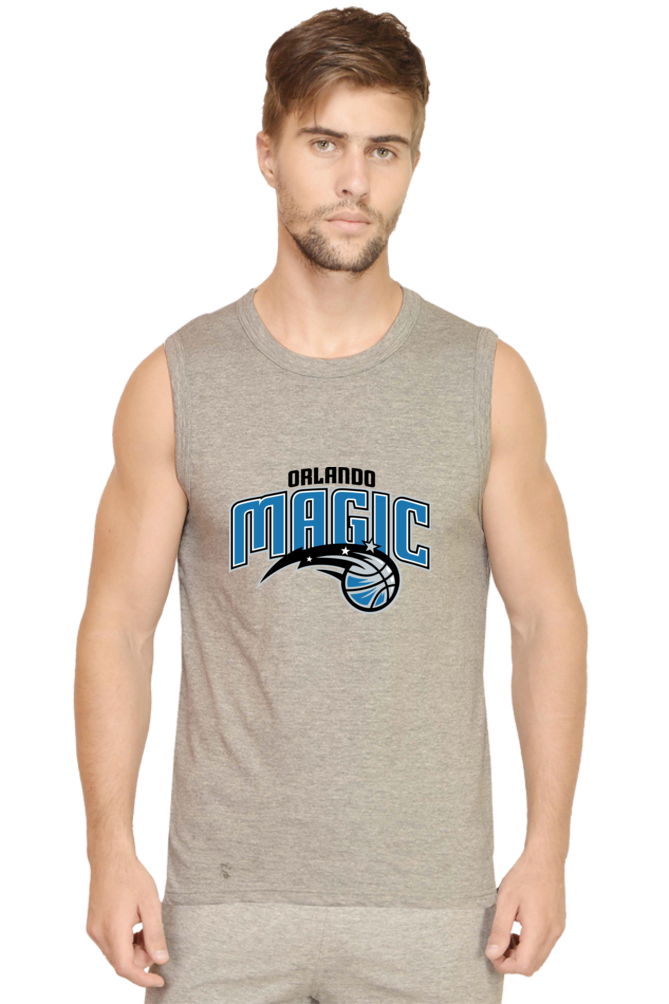 Men's Orlando Magic Graphic Printed Sleeveless Tank Top Gym Vest