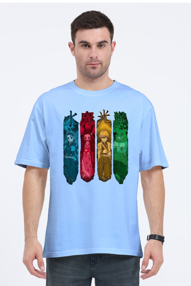Unisex Demon Slayer Oversized T-shirt