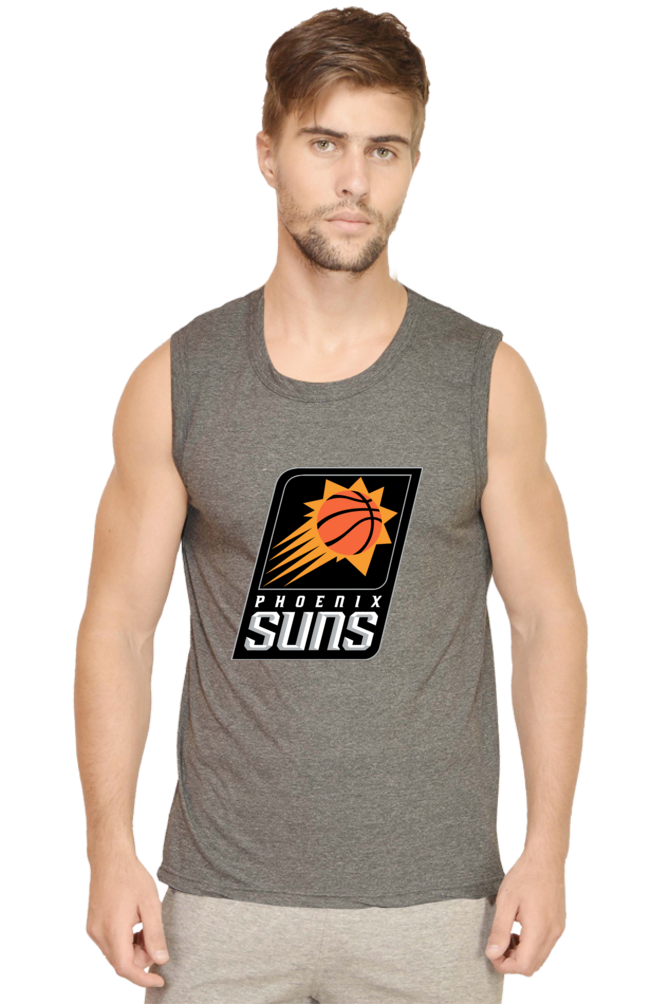 Men's Phoenix Suns Roster Graphic Printed Sleeveless Tank Top Gym Vest