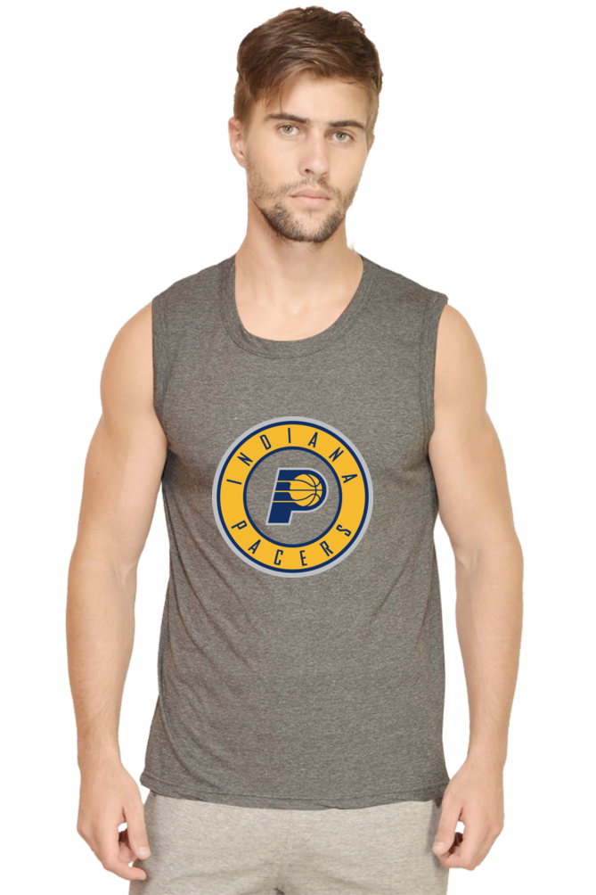 Men's Indiana Pacers Graphic Printed Sleeveless Tank Top Gym Vest