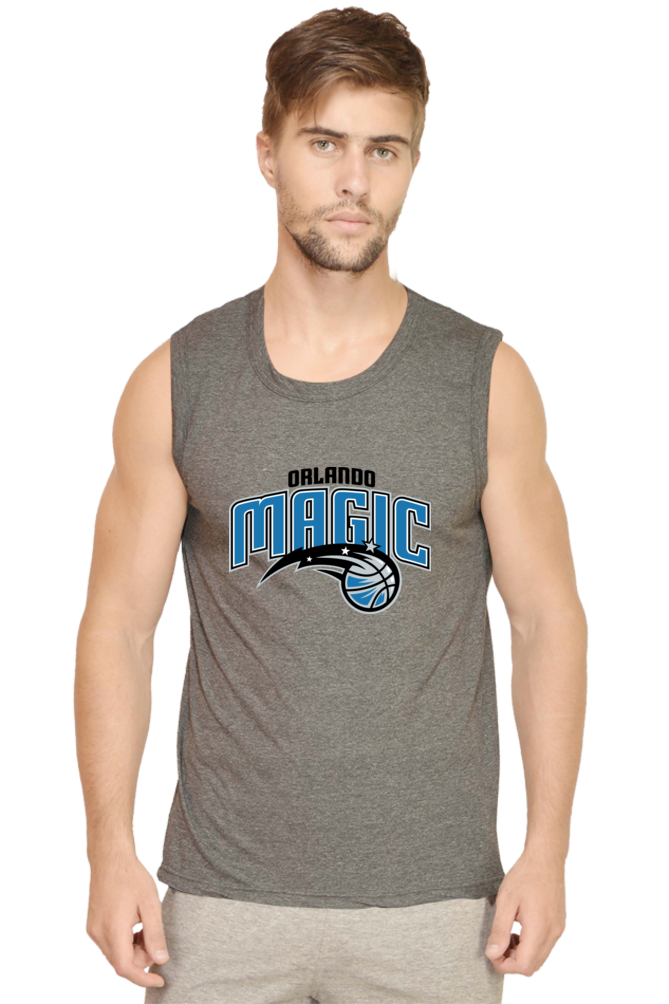 Men's Orlando Magic Graphic Printed Sleeveless Tank Top Gym Vest