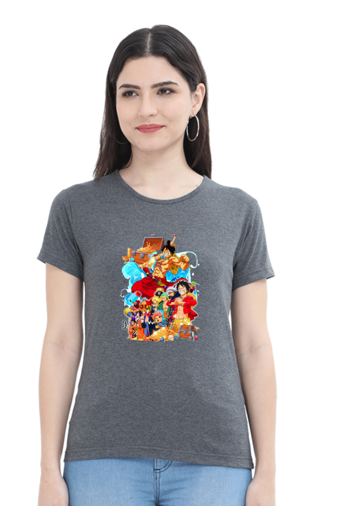 Women's One Piece Round Neck Half Sleeve