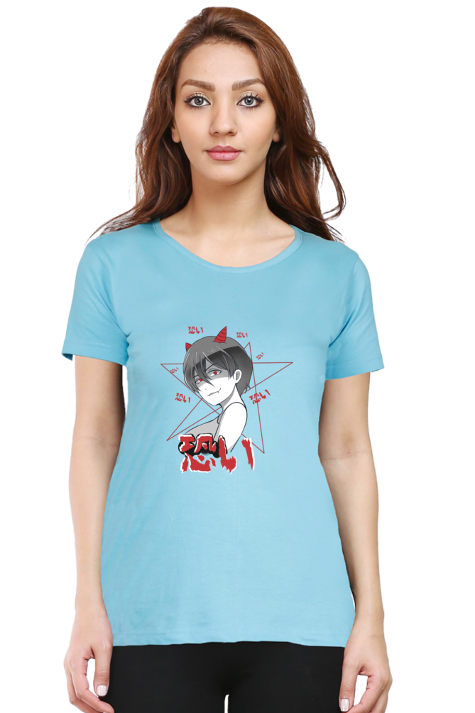 Women's Graphic Print Round Neck Half Sleeve
