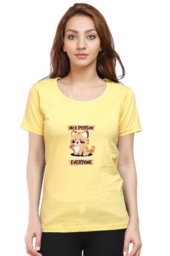 Women's Graphic Print Round Neck Half Sleeve