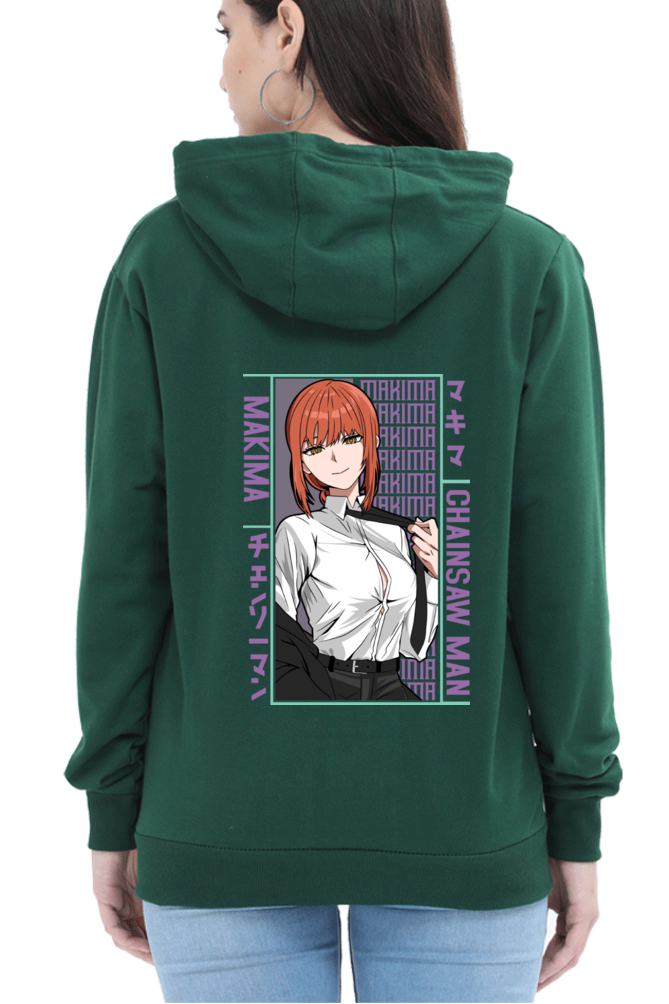 Women's Makima Graphic Printed Hooded Sweatshirt