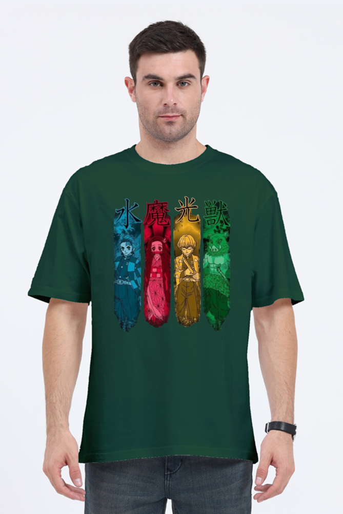 Unisex Demon Slayer Oversized T-shirt