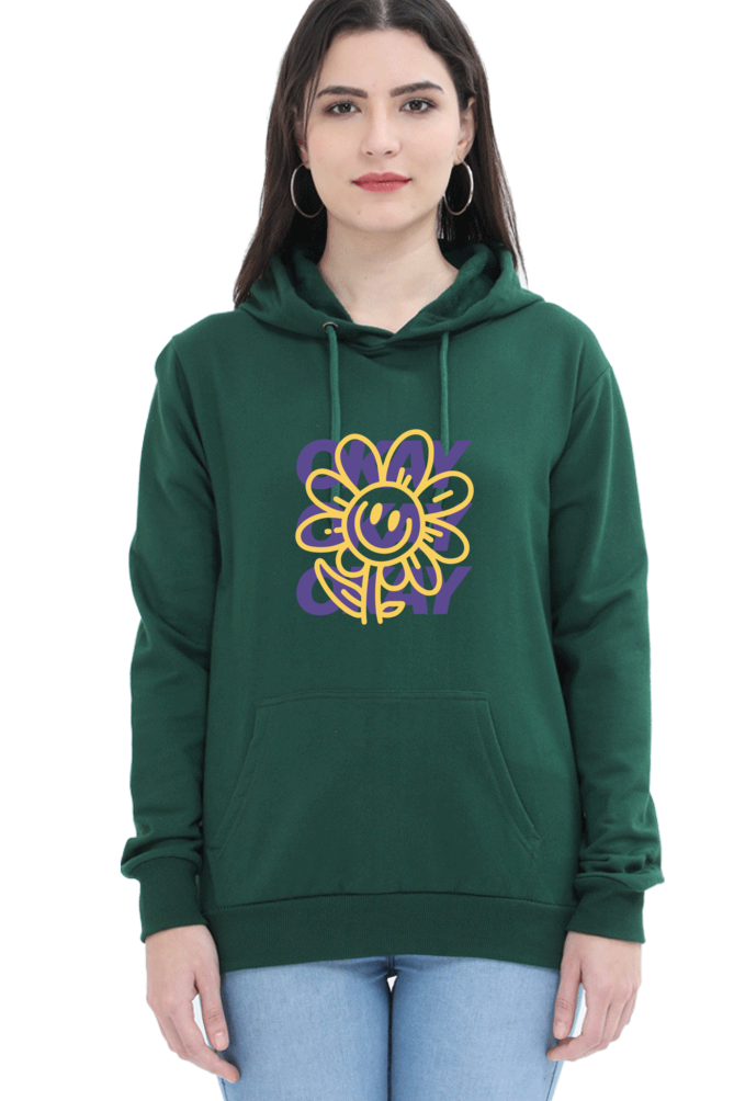 Women's Printed Hooded Sweatshirt