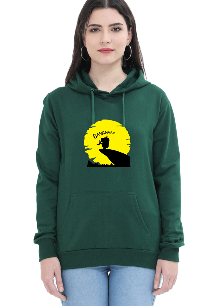 Women's Printed Hooded Sweatshirt