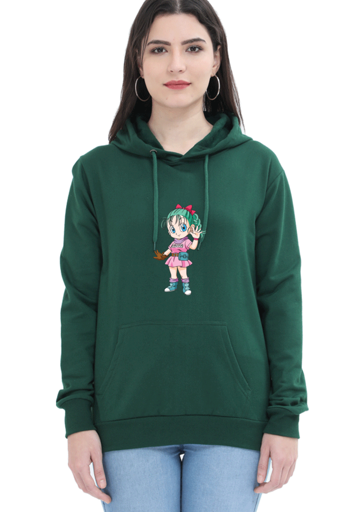 Women's Graphic Printed Hooded Sweatshirt