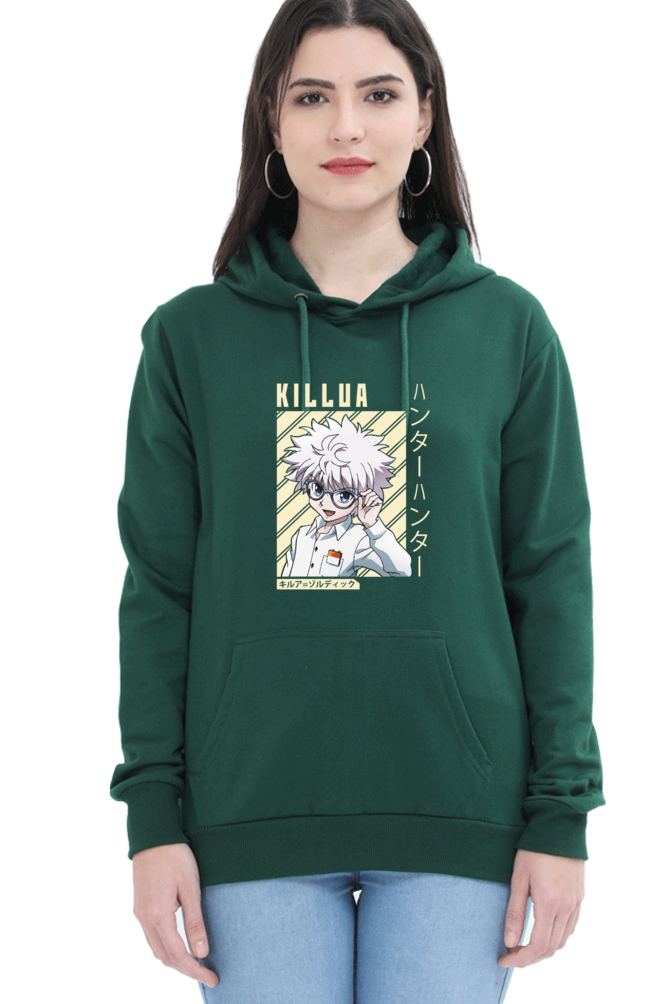 Women's Killua Graphic Printed Hooded Sweatshirt