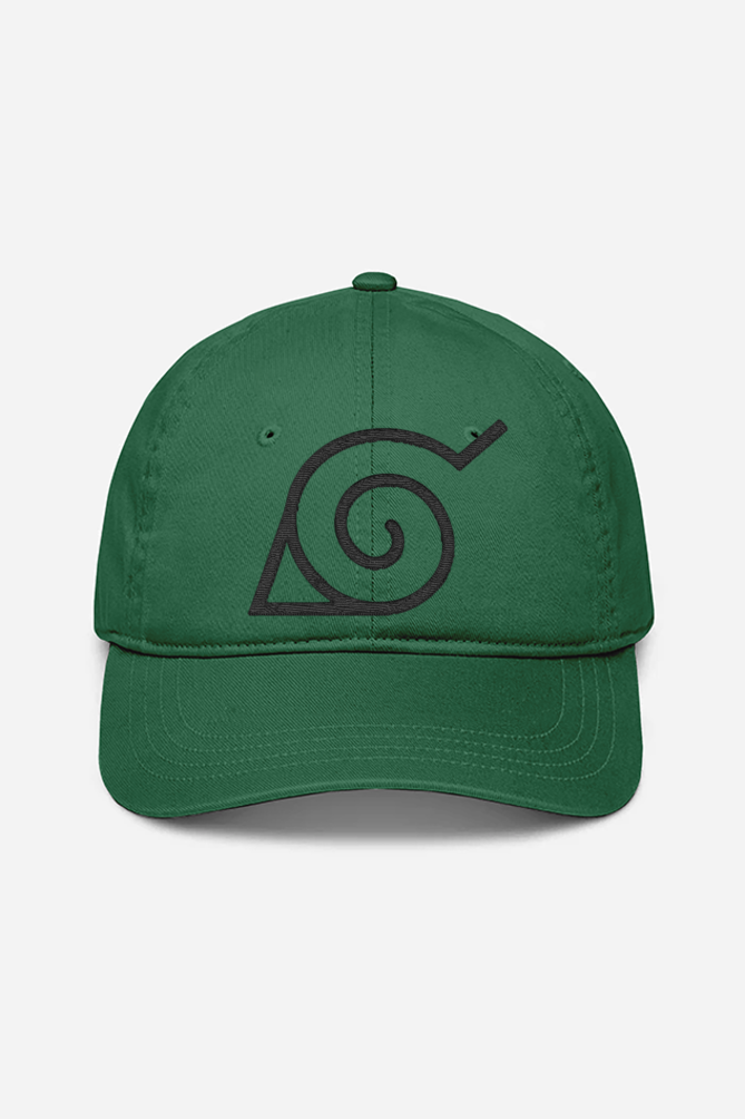 Unisex Leaf Village Embroidered Cap