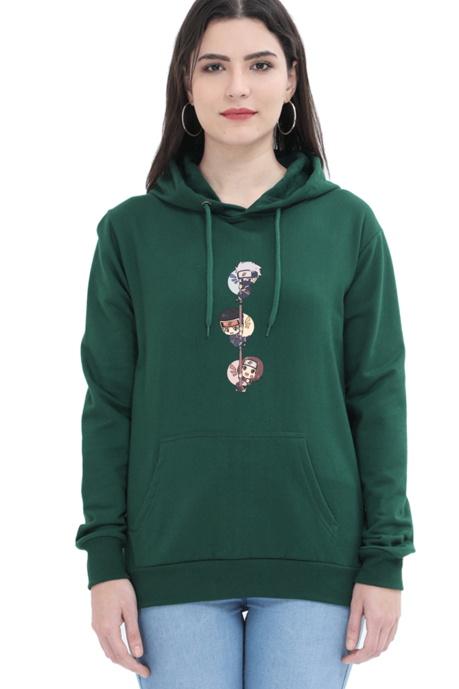Women's Printed Hooded Sweatshirt