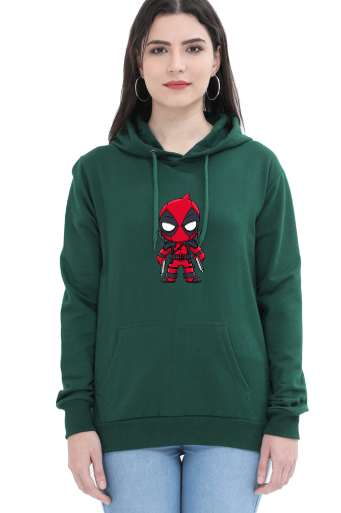 Women's Printed Hooded Sweatshirt