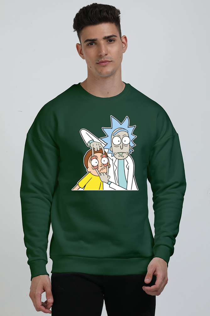 Unisex Rick and Morty Oversized Sweatshirt