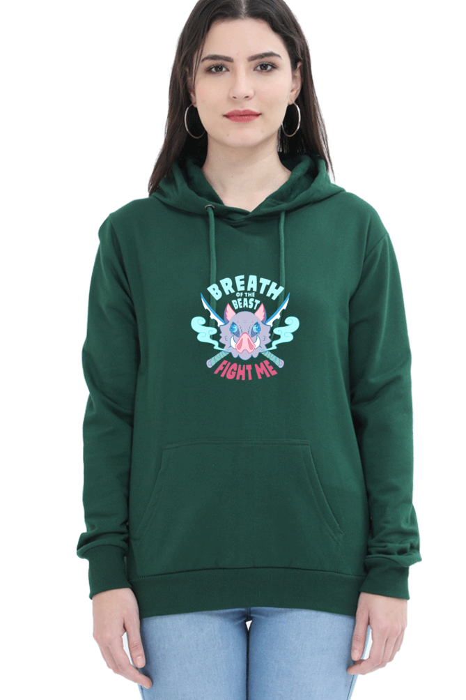 Women's Printed Hooded Sweatshirt