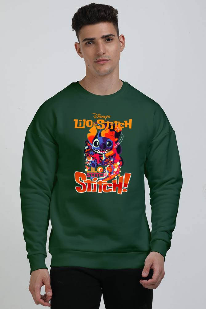 Unisex Lilo Stitch Oversized Sweatshirt