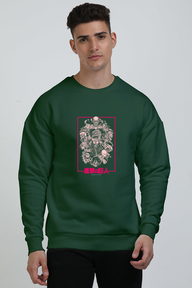 Unisex Attack on Titan Oversized Sweatshirt