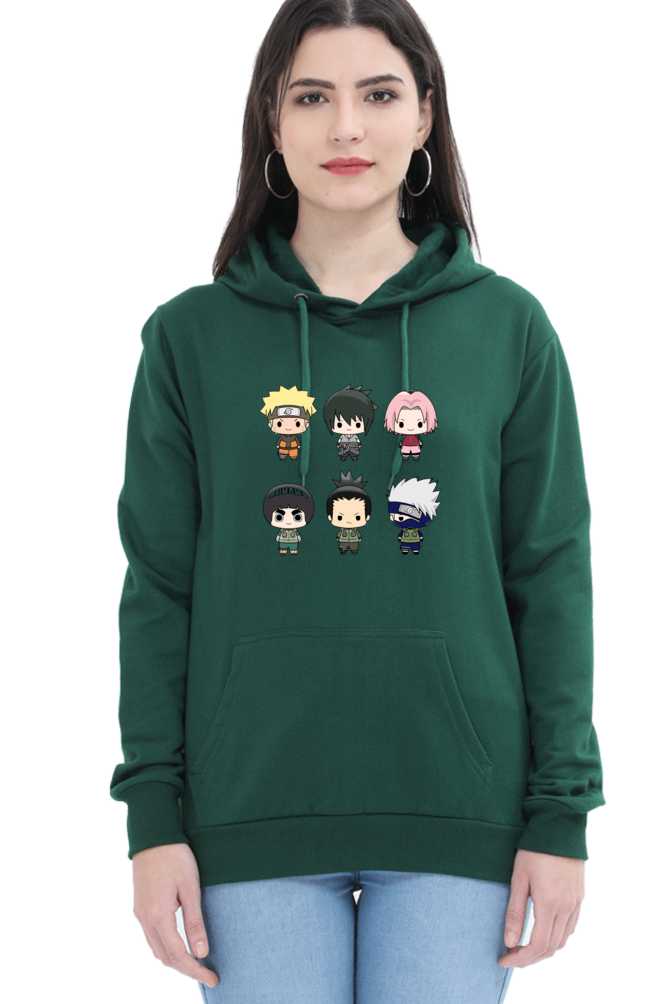 Women's Naruto Printed Hooded Sweatshirt