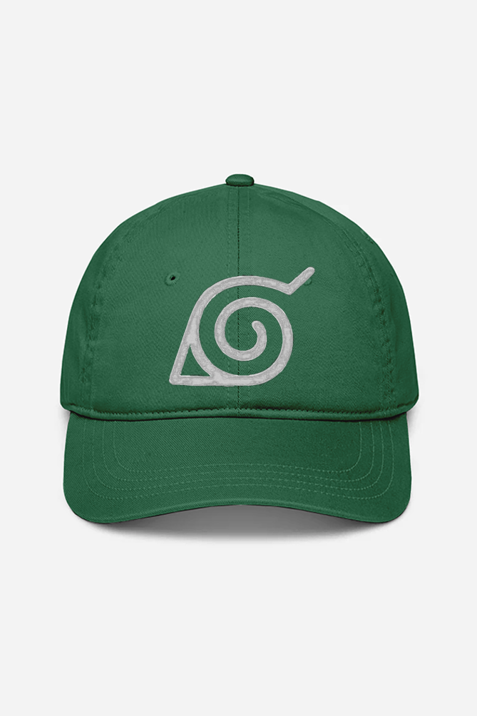 Unisex Leaf Village Embroidered Cap