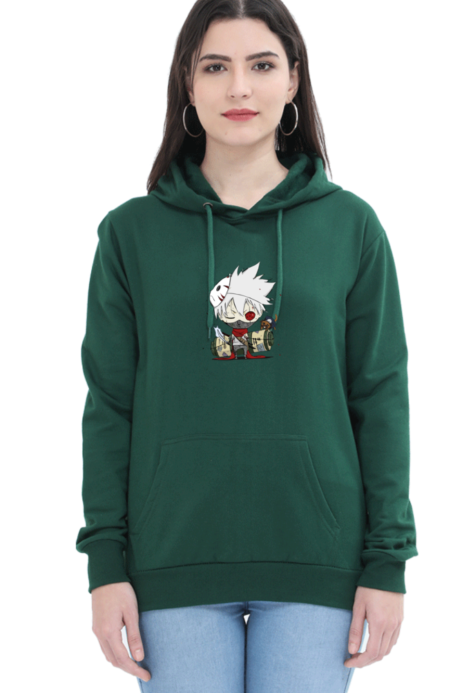 Women's Kakashi Printed Hooded Sweatshirt