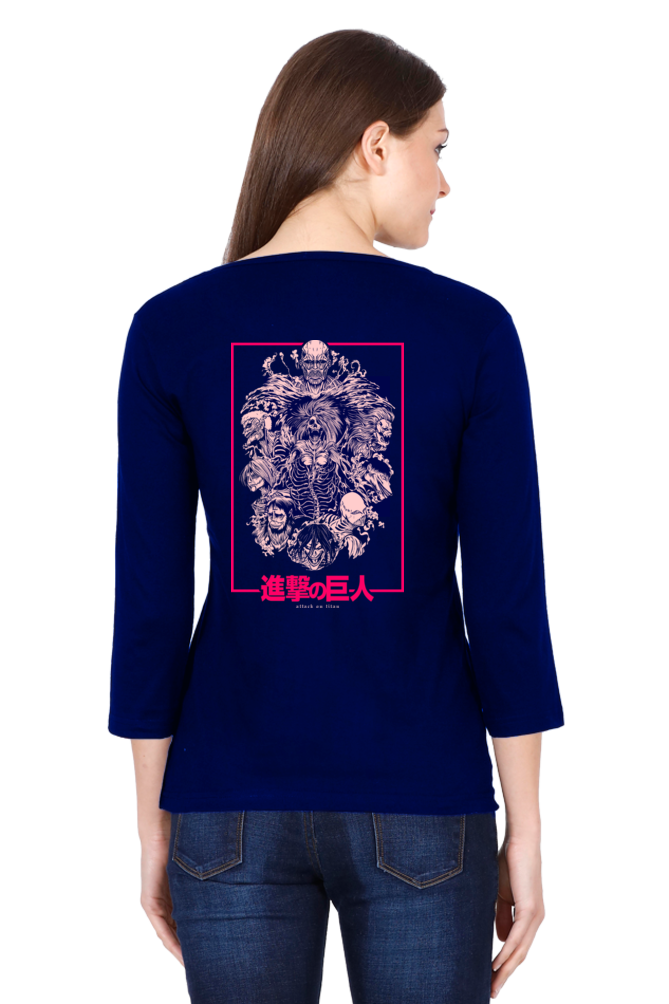 Women's Attack on Titan Round Neck Full Sleeve