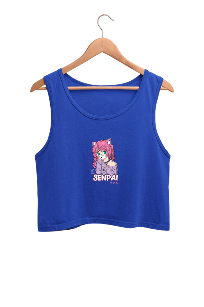 Women's Graphic Printed Crop Tank Top