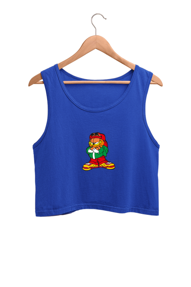 Women's Graphic Printed Crop Tank Top